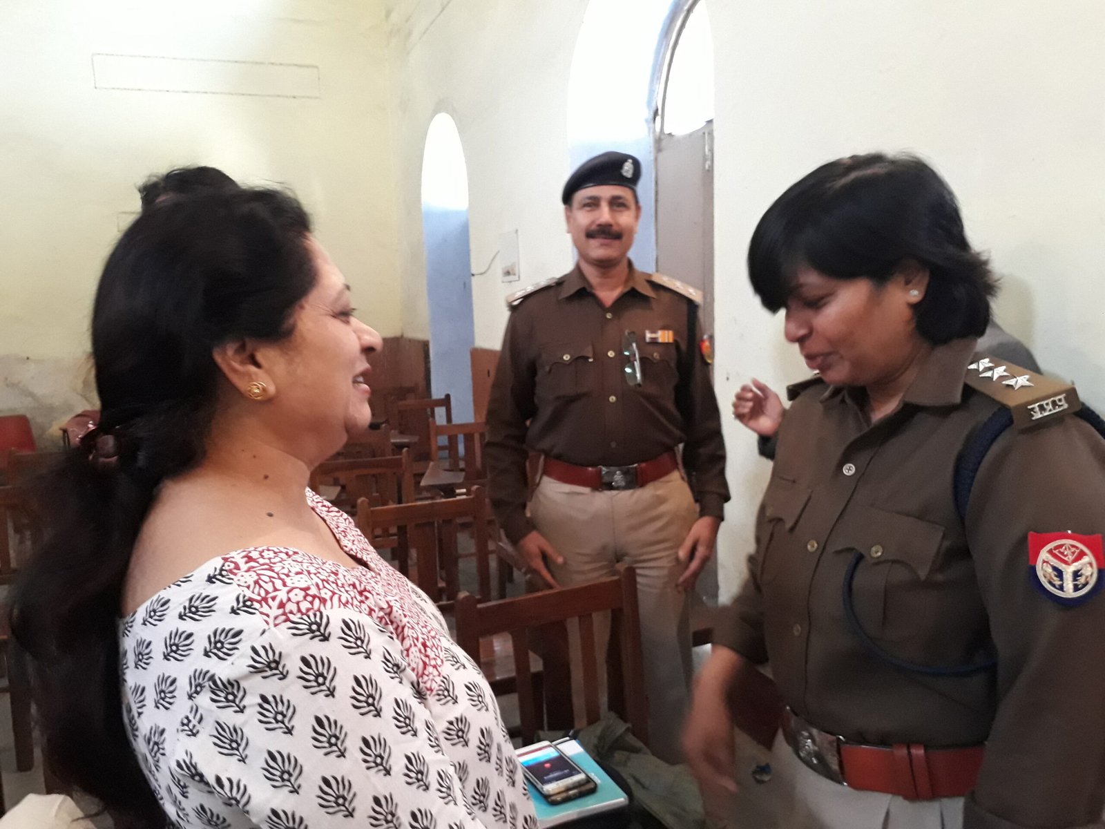 Indian Police participating in leadership training activity